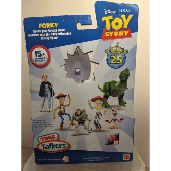 NIB 2019 RARE Disney Pixar Toy Story Forky True Talkers Mattel GGB25 - Picture 2 of 8